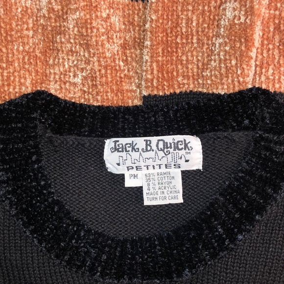 Vintage Jack B. Quick Petites Reindeer Sweater - Picture 4 of 7